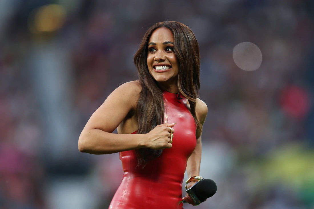 Red Card for Red Latex? Alex Scott's Striking Fashion Play at Soccer Aid
